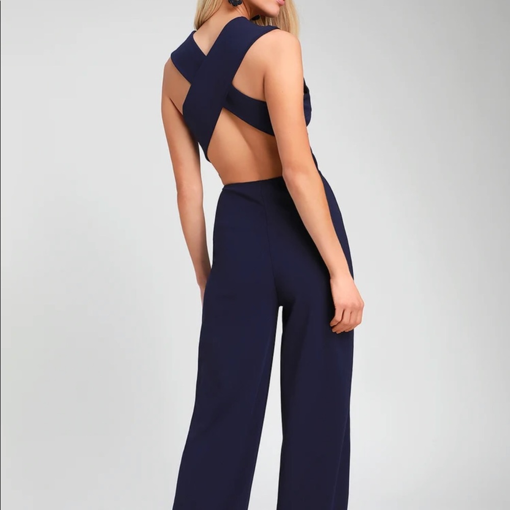 Brand New Lulus Navy Jumpsuit